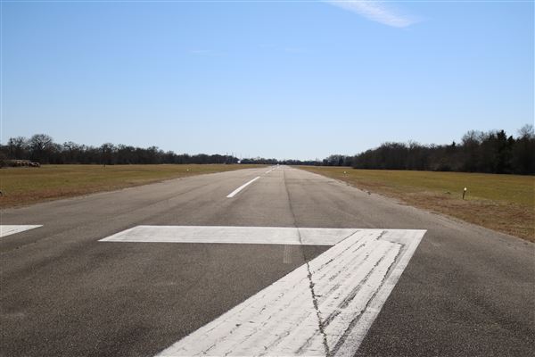 Marlin Municipal Airport (T-15) (2/9/2022 - Credits: Bryan LeMeilleur, Director of Tourism and Marketing)