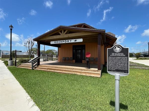 Rockport San Antonio & Aransas Pass Railroad Depot Museum (6/30/2024 - Credits: Jennifer Day)