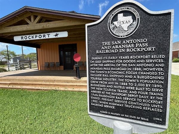 Rockport San Antonio & Aransas Pass Railroad Depot Museum (6/30/2024 - Credits: Jennifer Day)