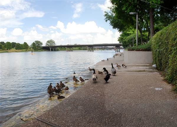 Waco Suspension Bridge and Waco Riverwalk (6/19/2014)