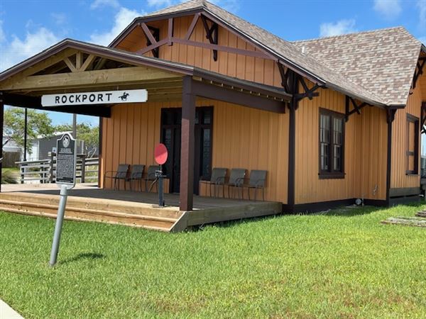 Rockport San Antonio & Aransas Pass Railroad Depot Museum (6/30/2024 - Credits: Jennifer Day)