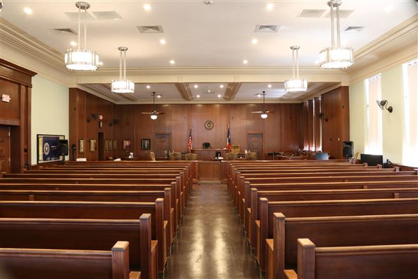 Falls County Courthouse (3/18/2022 - Credits: Bryan LeMeilleur - Director of Tourism and Marketing for the City of Marlin)