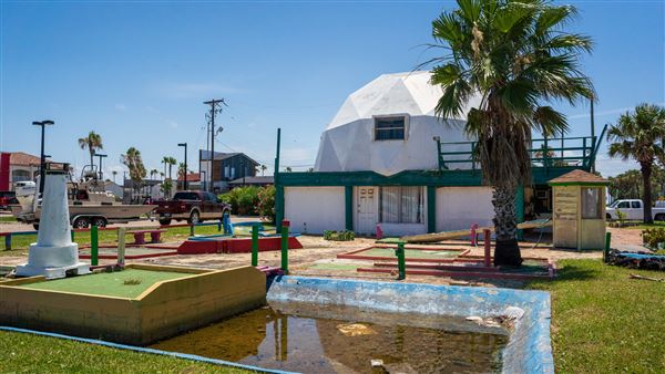 Abandoned Mini Golf Course (6/2/2023 - Credits: South Padre Island Convention and Visitor Bureau)