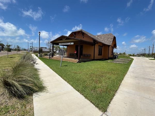 Rockport San Antonio & Aransas Pass Railroad Depot Museum (6/30/2024 - Credits: Jennifer Day)