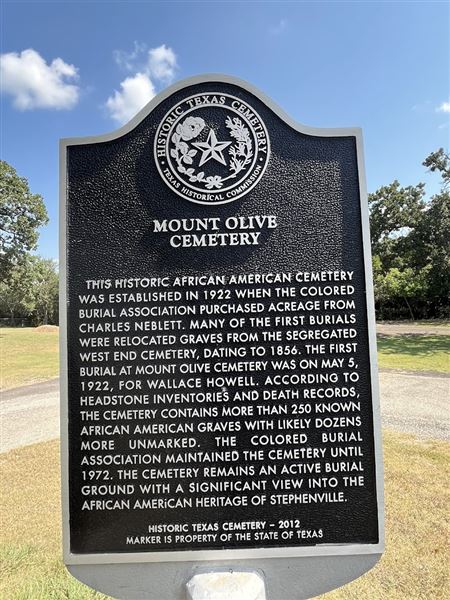 Mount Olive Historic Cemetery (9/25/2025 - Credits: Ashley Thomas)