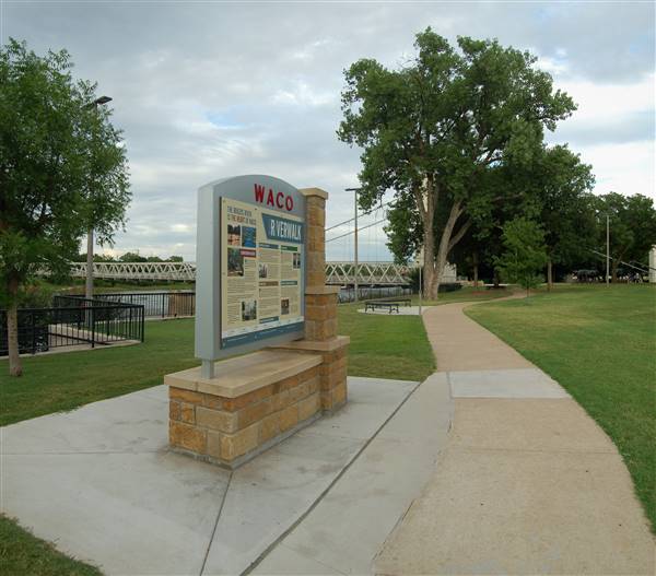Waco Suspension Bridge and Waco Riverwalk (6/15/2015)