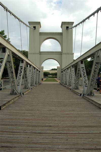 Waco Suspension Bridge and Waco Riverwalk (6/15/2015)