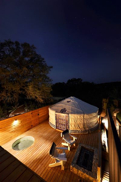 The Yurtopian - Hill Country Resort (6/1/2024 - Credits: @grantdpittman @texas.explorer @billpeary)