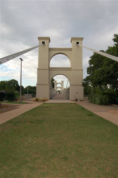 Waco Suspension Bridge and Waco Riverwalk (6/15/2015)