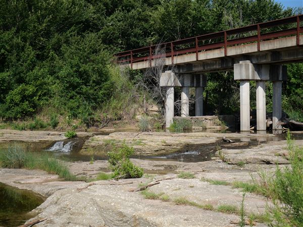Brazos River at FM 4 Bridge (7/16/2019)