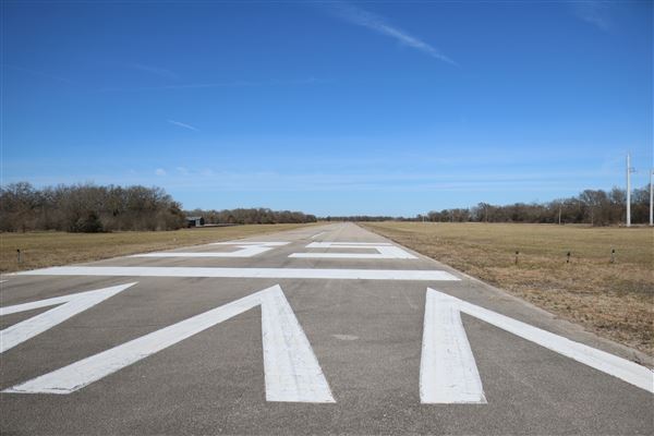 Marlin Municipal Airport (T-15) (2/9/2022 - Credits: Bryan LeMeilleur, Director of Tourism and Marketing)