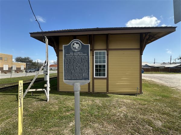 Port Lavaca Train Depot (3/1/2026 - Credits: Tania French)