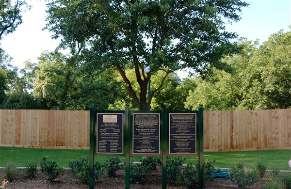 Memorial Lane & Jim Burks Firefighters Memorial Park (6/13/2017 - Credits: City of Granbury)
